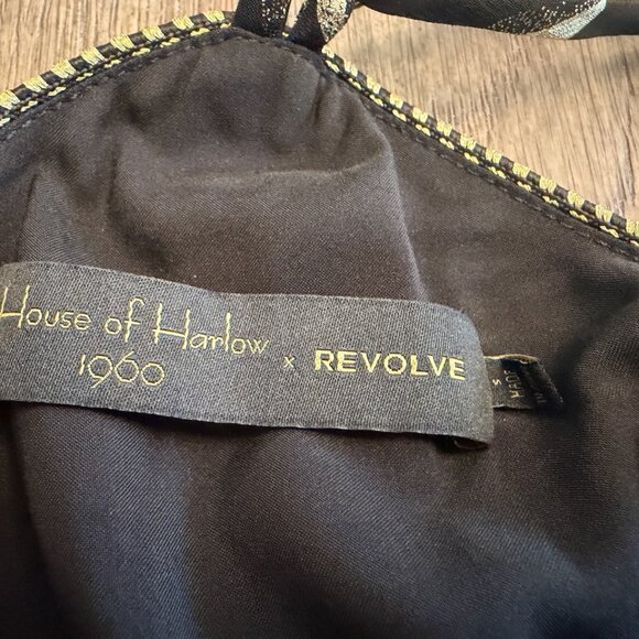 House of Harlow 1960 x Revolve — Gold Foil Halter Midi Dress (Size S) NWT - Picture 6 of 7